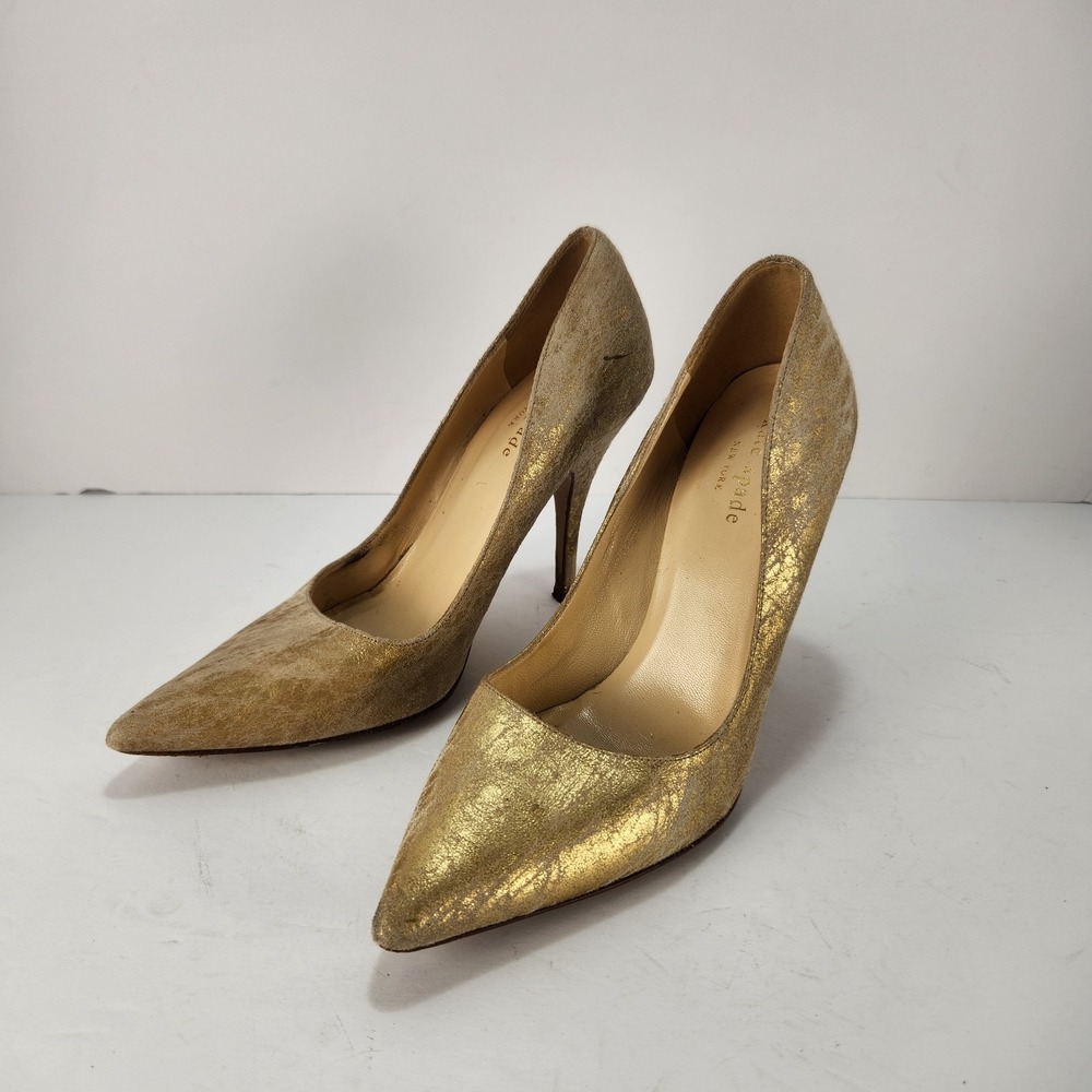 Kate Spade Women's Elegant‎ Dressy High Heeled Pumps Gold Size 6.5